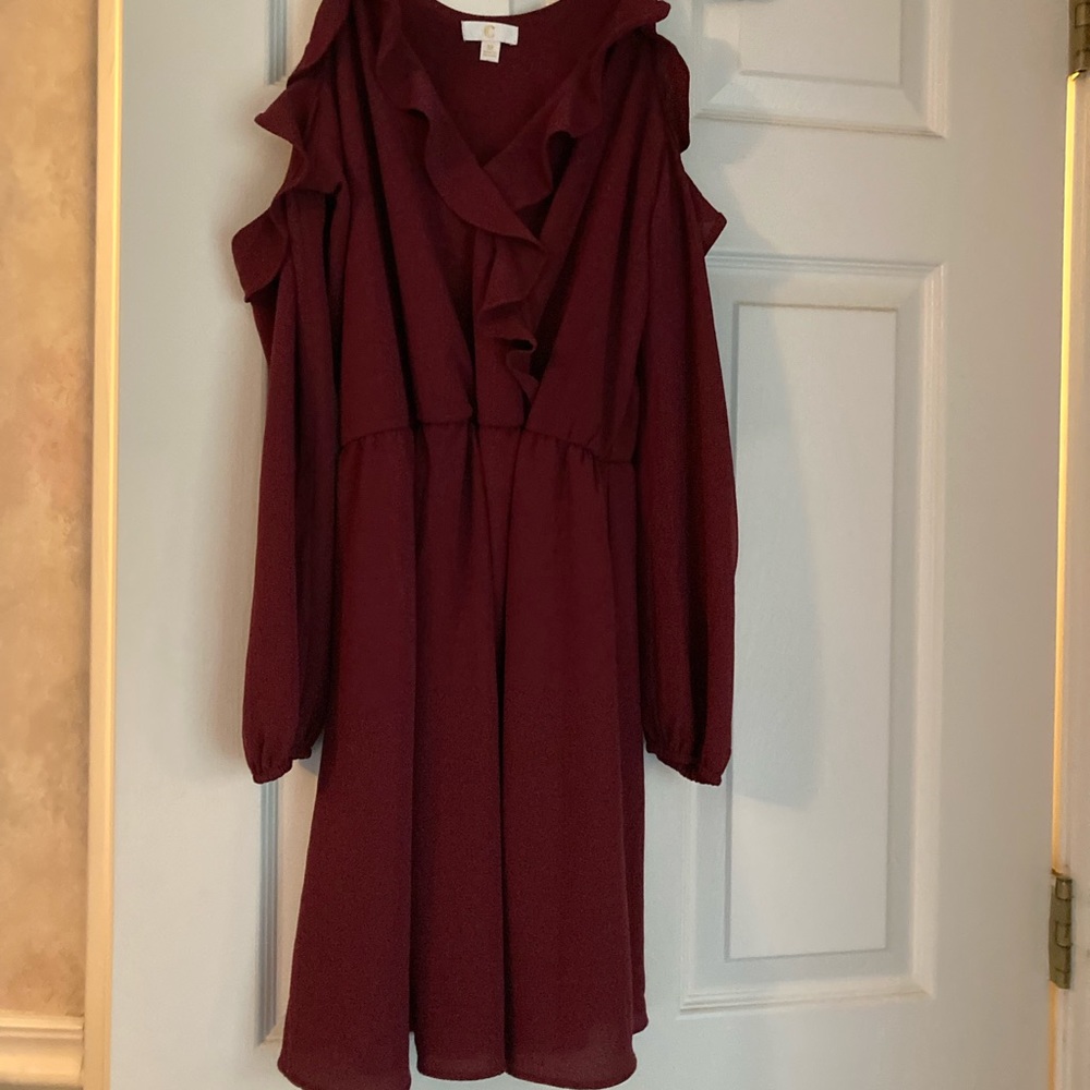 Charming Charlie open shoulder dress. Size medium.